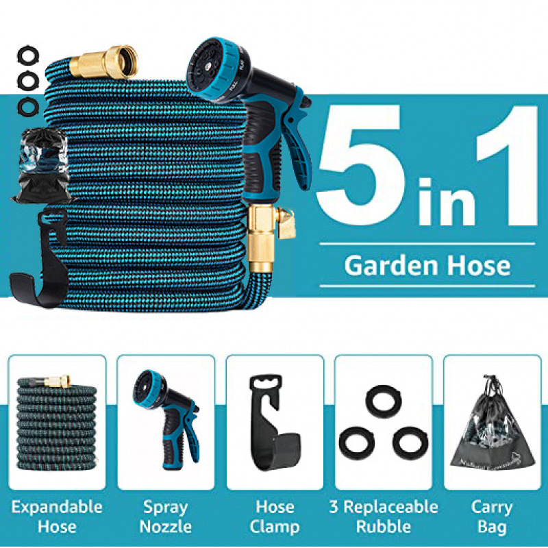 Amazon venta caliente de pistola de agua de lavado de automóviles de alta presión multifuncional jardín riego tubo de agua telescópico fabricante conjunto al por mayor image 5