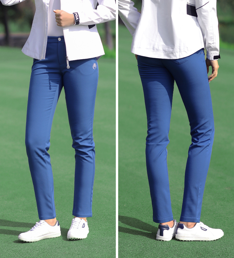 Quần golf nữ thu đông lót nhung co giãn cao — Kuz045 lót nhung-màu xanh, Kuz045 lót nhung-Đỏ, Kuz045 lót nhung-Đen, Kuz045 lót nhung-màu be chi tiết 13