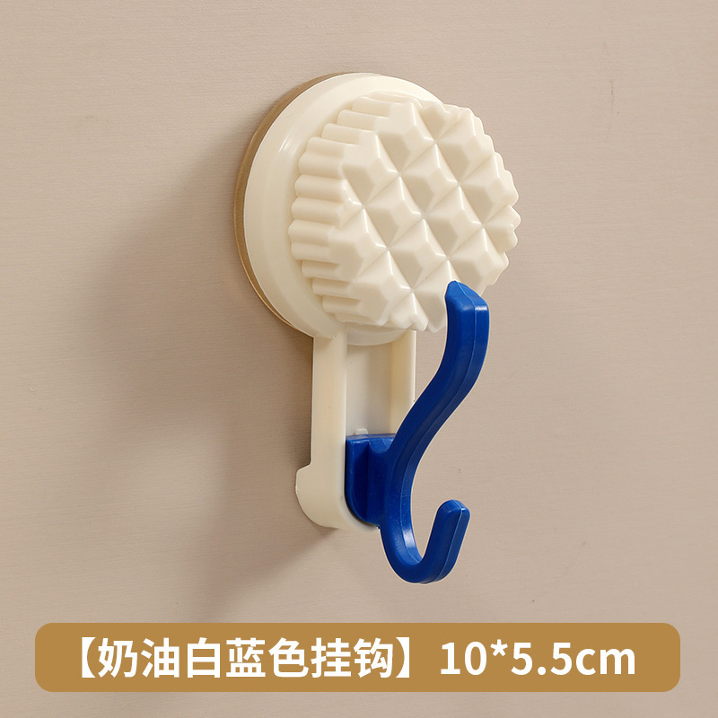 吸盘挂钩旋转真空免打孔无痕多巴胺奶油风客厅厨房卫生间门厅收纳|undefined