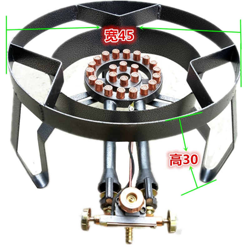 Коммерческая ожесточенная короткая суповая плита Газовая плита со стойкой для супа Плита на сжиженном дне Каша на природном газе Готовить суп Маринованный мясной суп Бочковая плита