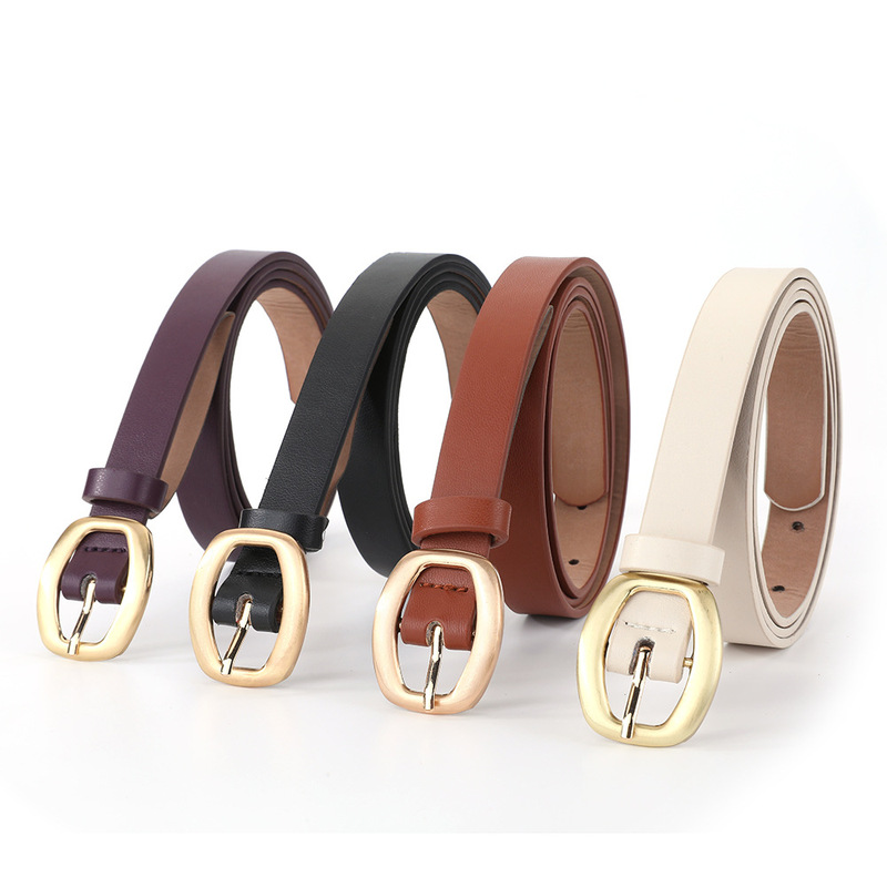 New Simple and Elegant Pu Women's Small Belt Versatile Dress Jeans Decorative Belt Waist Accessory Casual Wholesale New Simple and Elegant Pu Women's Small Belt Versatile Dress Jeans Decorative Belt Waist Accessory Casual Wholesale