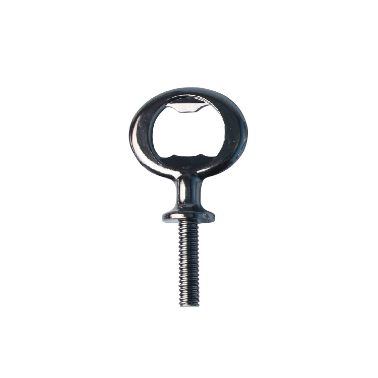 En stock Amazon Venta caliente aleación de zinc cromado mango de madera botella abridor DIY tuerca larga varilla botella abridor kit DIY cadena