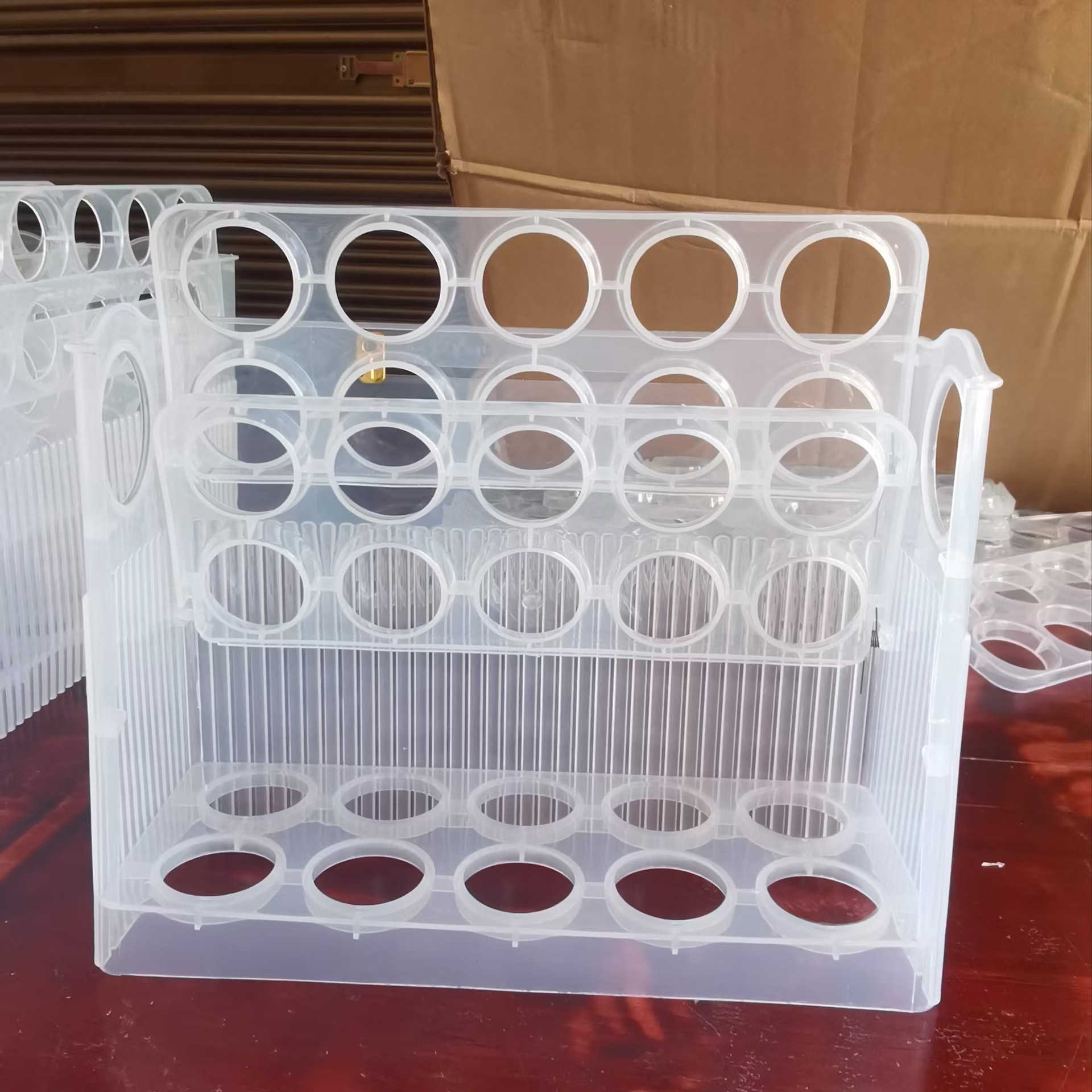 Caja de almacenamiento de huevos con volteo automático para congelador, estante de almacenamiento lateral para refrigerador, bandeja de huevos específica para cocina, caja de huevos.