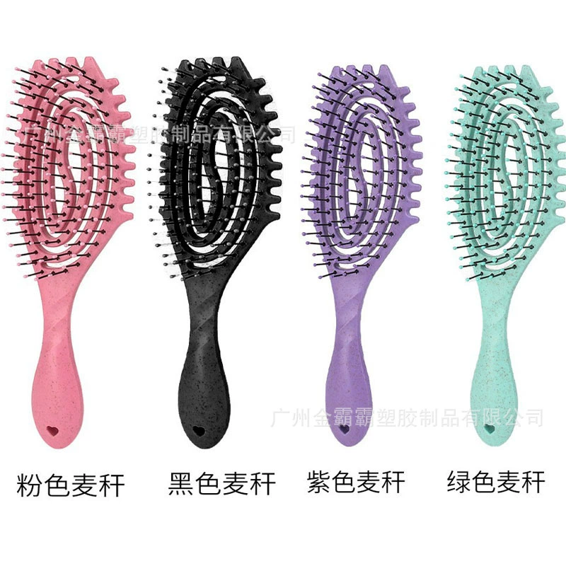 Новые bombs jump curl definition styling combed hair Shunfa combed bristle hollow back -shaped mosquito coils hollow comb
