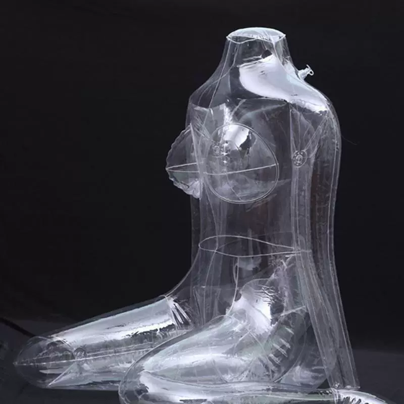 inflatable transparent doll, mannequin head PVC, toy