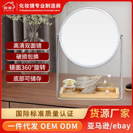 厂家热销桌面可旋转化妆镜梳妆镜 酒店工程台式桌面美容镜可批发