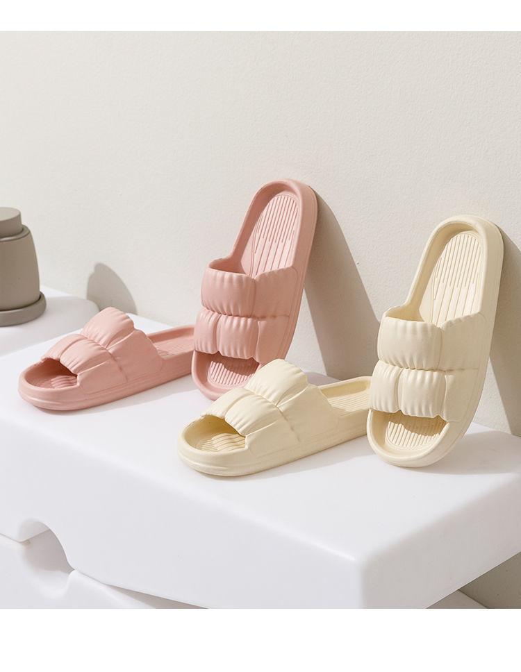 Damen-Sandalen mit offenem Zehenbereich, dickem Kissen, rutschfest, leicht, schnell trocknend_voghion.com