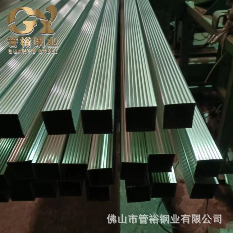 201/304不锈钢装饰管 螺纹直纹 门把拉手管  各种异形管厂家