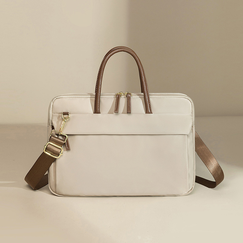 16inch Laptop Bag for Women 2026 New Casual Fashion Commuting Handbag Solid Color Business Briefcase