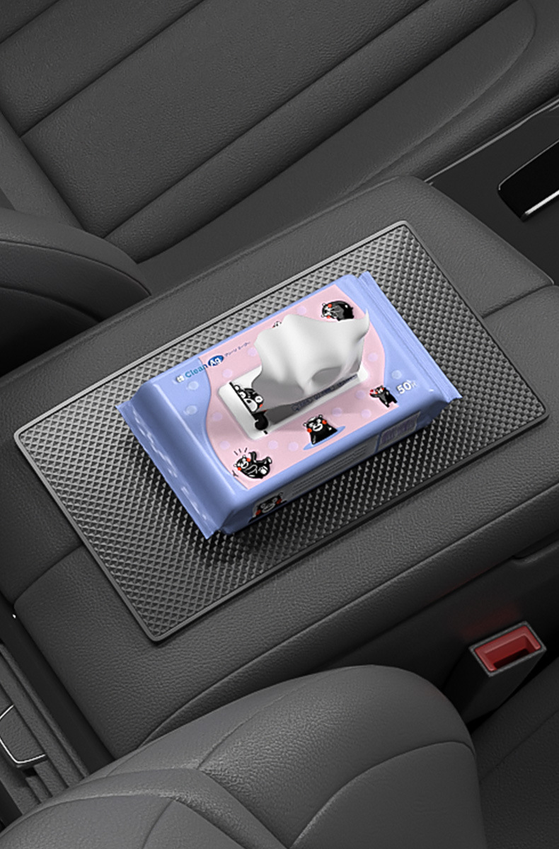 Car anti-slip mat high temperature resistant car mobile phone accessories car ornaments central control instrument panel fixed car storage mat