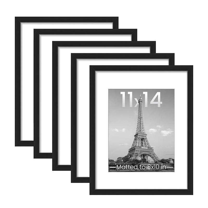 Amazon cross-border photo frame display set, large size 6-inch 11-inch 14inch 17inch wooden poster wall-mounted picture frame
