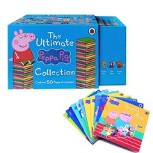 Peppa Pig 小猪佩奇蓝盒50册 英文绘本故事 宝宝早教益智图画书