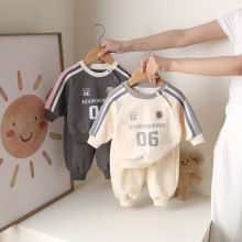 男童秋装套装新款衣服洋气儿童春秋长袖运动卫衣两件套宝宝帅气