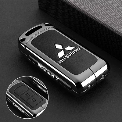 Static Rod/Key Bag, Asx Yige Pajero V93 Jinchang - smart-2-button-black-leather-single-shell