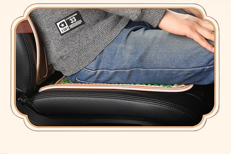 Wholesale resin jade car seat cushion single seat square cushion buttock cushion breathable beads waist support waist support four seasons universal