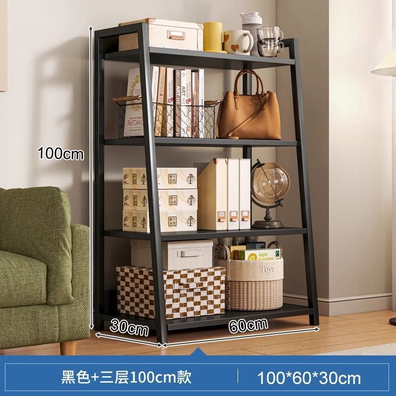 Estante de almacenamiento multicapa estante de almacenamiento doméstico de piso estante de libros simple estante de estudio estante de capas gabinete de almacenamiento de libros image 10