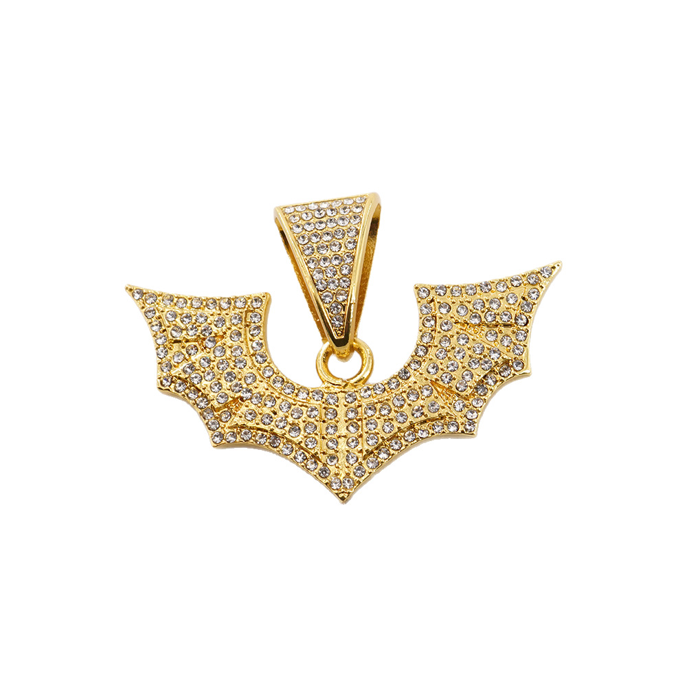 Collar de Moda con Colgante de Murciélago Retro Nuevo Estilo Europeo y Americano, Collar Trenzado de 3 mm, Joyería Moderna, Versátil y con Personalidad