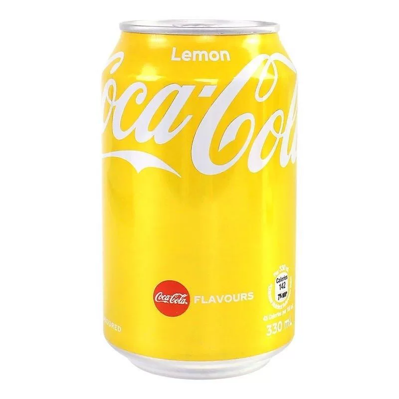 Газированный напиток (Coca-Cola) со вкусом лимона — Гонконг, банка 330 мл