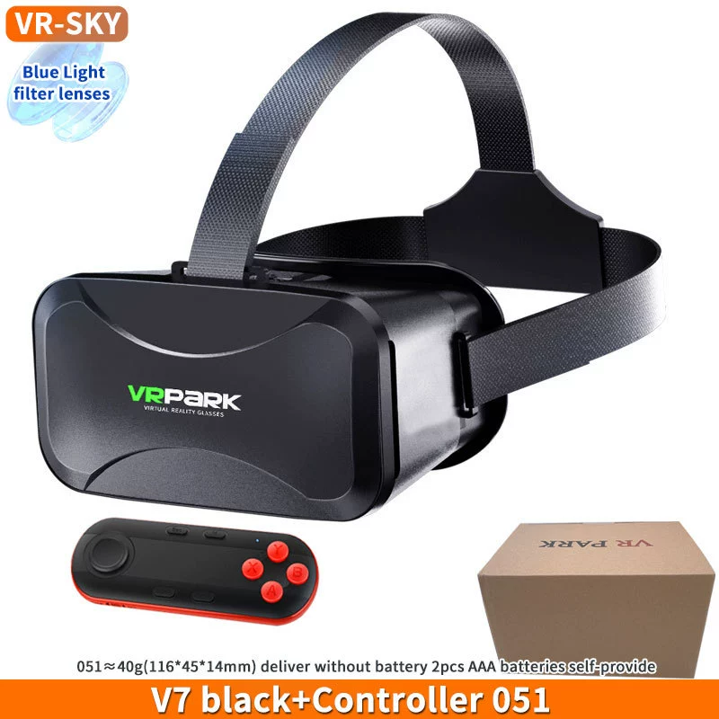 Популярные очки VRPARK Android виртуальная игра панорамная 3D кросс-бордер шлем BOX для мобильного телефона HD всё-в-одном VRV7
