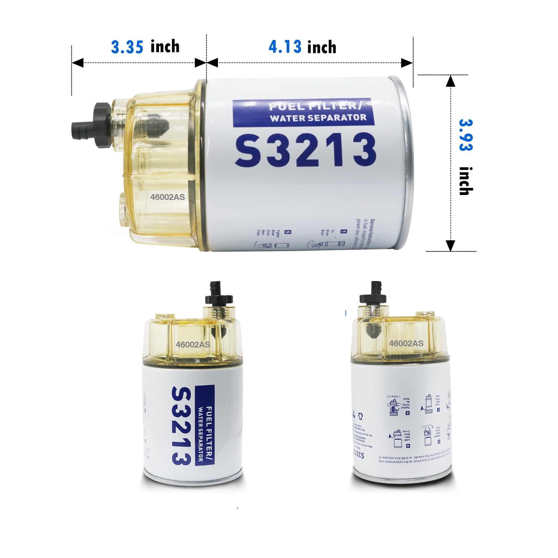 S3213 Fuel Filter Marine WaterSeparator Fuel oil Filter oil-water ...