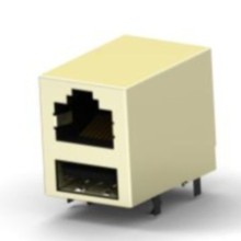 1-1775855-1 ���ƷUSB������ RJ45 W/ USB HTD BLK 30u"