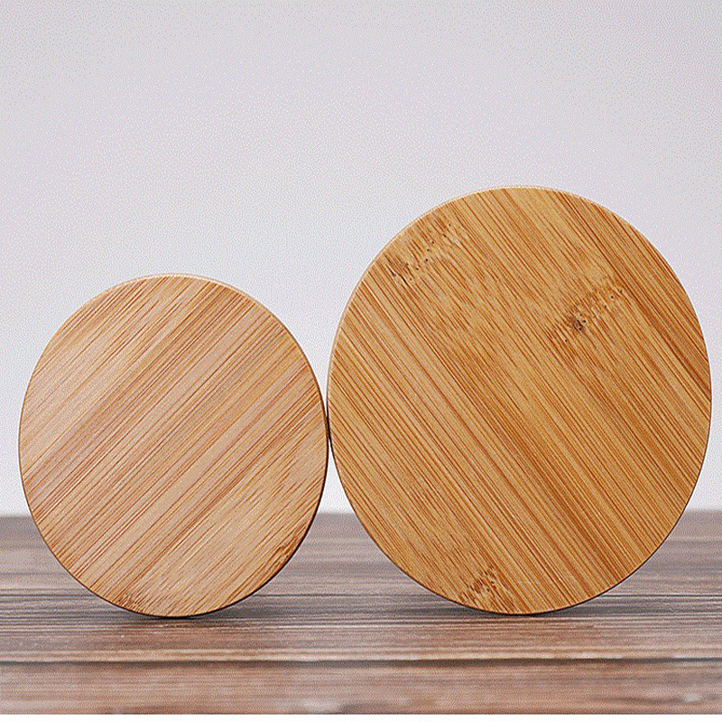 Tanque sellado de vidrio con alto contenido de borosilicato, cocina de grado alimenticio, grano, tanque de almacenamiento de té, tanque de almacenamiento, tapa de bambú, redonda y transparente