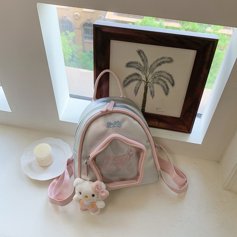 Cross-border 2026 nuevo bolso de cinco puntas de verano 2026 nuevo estilo japonés y coreano letras bordadas bolsas lindas