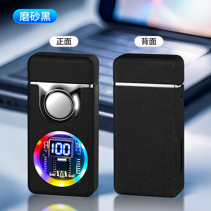 メカ音声起動スマートデュアルファイヤーライター充電式ガス電気ハイブリッド4つのライター、彼氏へのパーソナライズされたクリエイティブギフト|undefined
