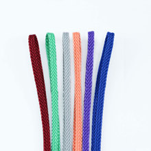 多色可选编织扁绳12锭150d低弹丝 彩色空心绳扁带帽绳裤腰绳