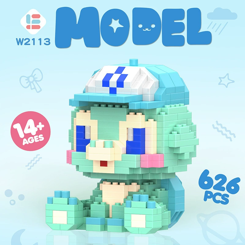 Mini Bricks Cartoon Constructor Set, Sanrio-style Characters, Multiple Models (188–626 pcs)