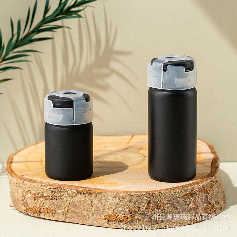 スポットマットブラックチューブボトル5ml10mlバヨネットバイアル透明ティアオフキャップアンプル凍結乾燥粉末ボトルオリジナル液体ボトル|undefined