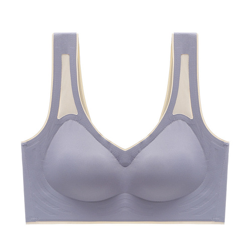 Sports Yoga Bra for Women, Wireless, Large Cup, Reduces Bulge, Anti-Sag, Side Bra, Breathable, Thin, Plus Size Bra