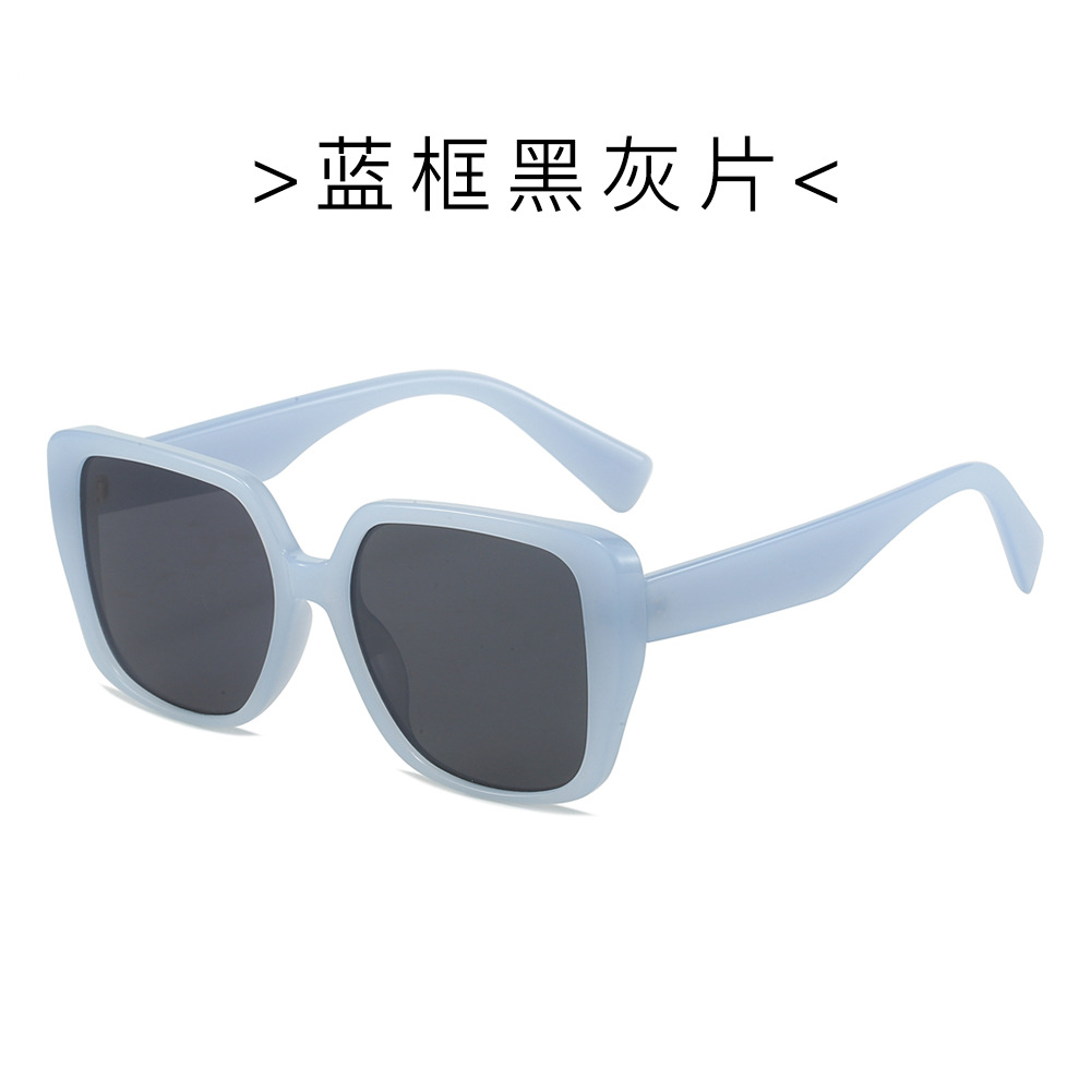 24 años de stock de fábrica, nuevas gafas de sol de montura grande de la serie miu, gafas de sol de todo fósforo de moda, hombres y mujeres, sombra al aire libre