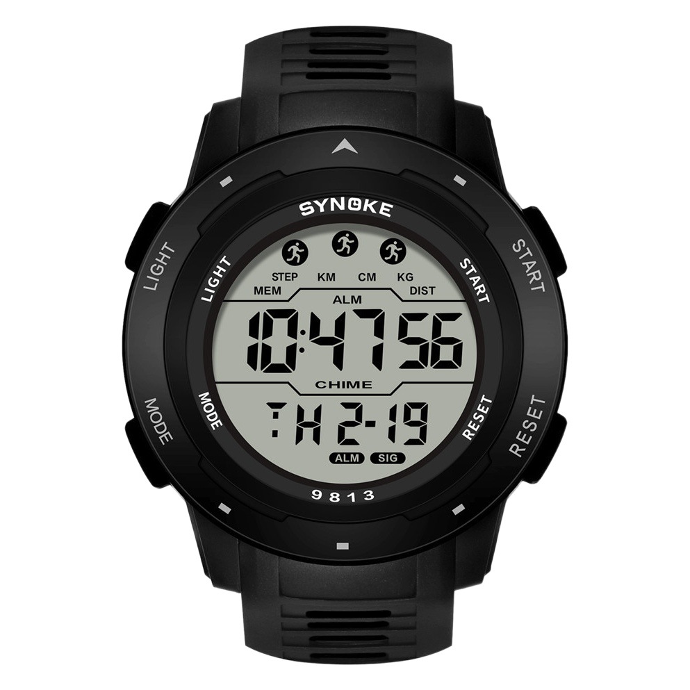 Nuevos hombres deportes reloj electrónico multi-funcional impermeable luminoso gran pantalla al aire libre montañismo reloj corriendo estudiante moda