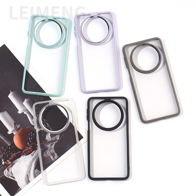 Suitable for Huawei Mate70/80Pro Acrylic Frosted Groove Mate80Promax Gold Shield Mobile Phone Case DIY