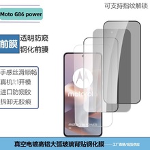 适用Motorola摩托罗拉G86power钢化膜透明防窥高清丝印屏幕玻璃膜