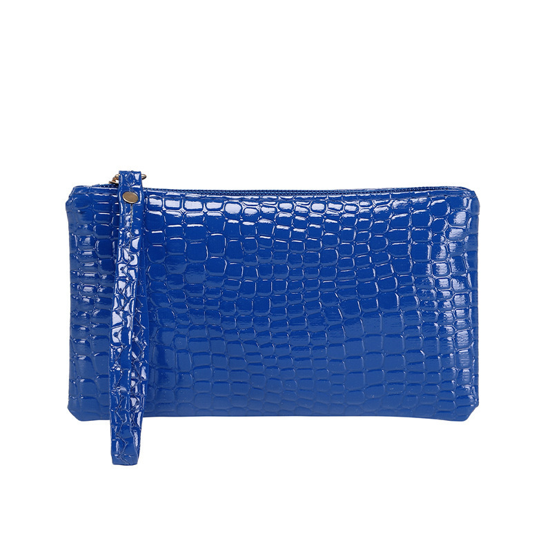 Bolso de Mano con Estampado de Cocodrilo de PU Cierre de Cremallera para Uso Diario