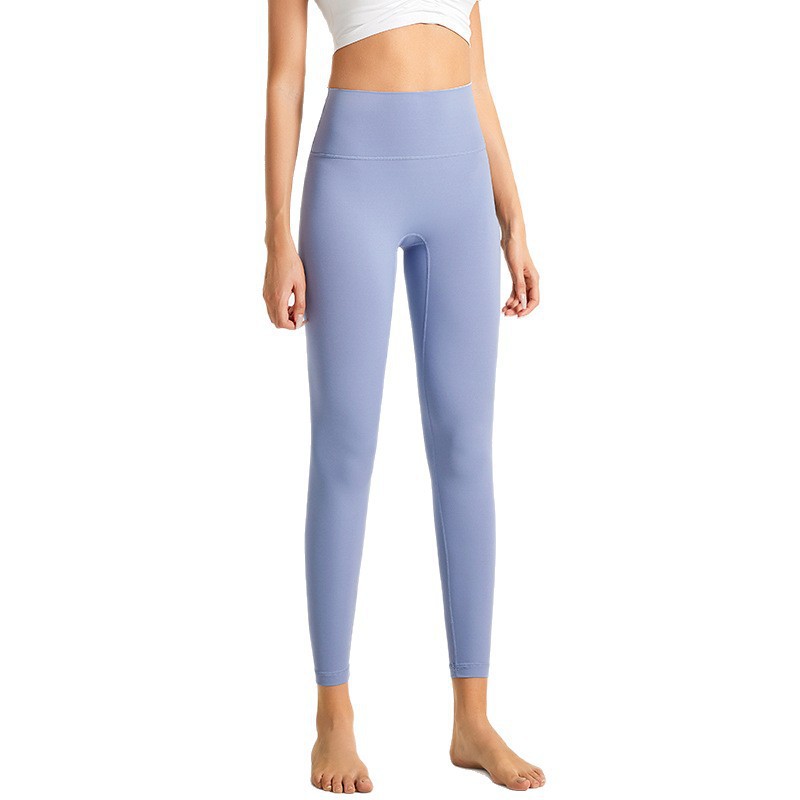 Nuevo cross-border fitness nube sensación ultra suave caderas de cintura alta mujer elástica desnuda sensación deportiva de correr ropa de yoga pantalones al por mayor