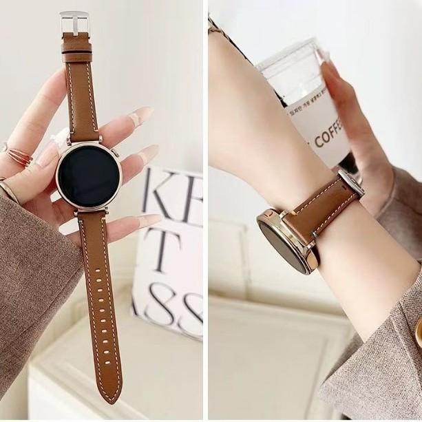 Suitable for Huawei Gt6/Gt5 Watch Strap Gt4 Car Line Lambskin Gt3 Smart Watch Strap Watchgt5Pro Genuine Leather