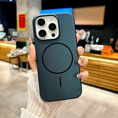 超薄金属漆细磁吸苹果16手机壳高级感大孔磨砂肤感iPhone17保护套