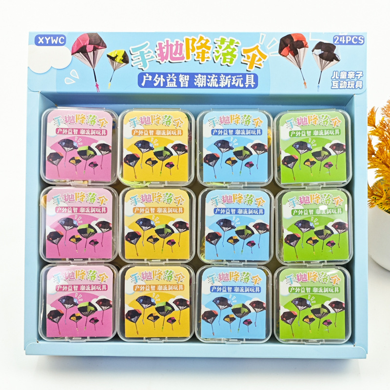 Children's Hand-Thrown Parachute Kindergarten Chicken Airdrop Outdoor Game Props Outdoor Sports Toys Wholesale