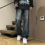 美式秋季宽松新款牛仔裤