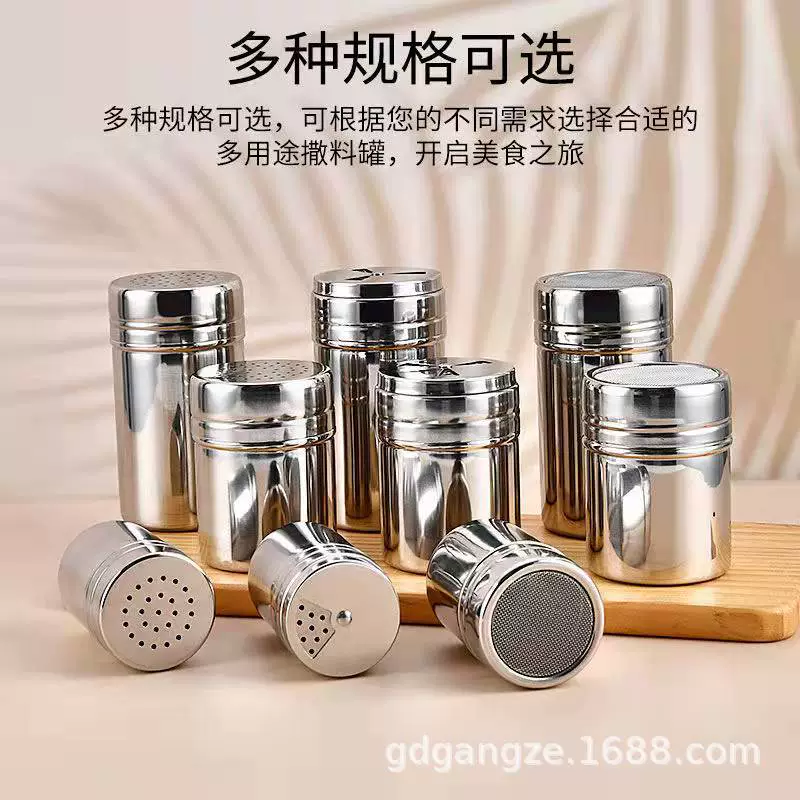 Нержавеющая сталь Баночка для специй Порошок тмина Большой и Средний Малый размер Зубочистка Цилиндр Баночка для перца Баночка для барбекю Перец Бутылка для специй