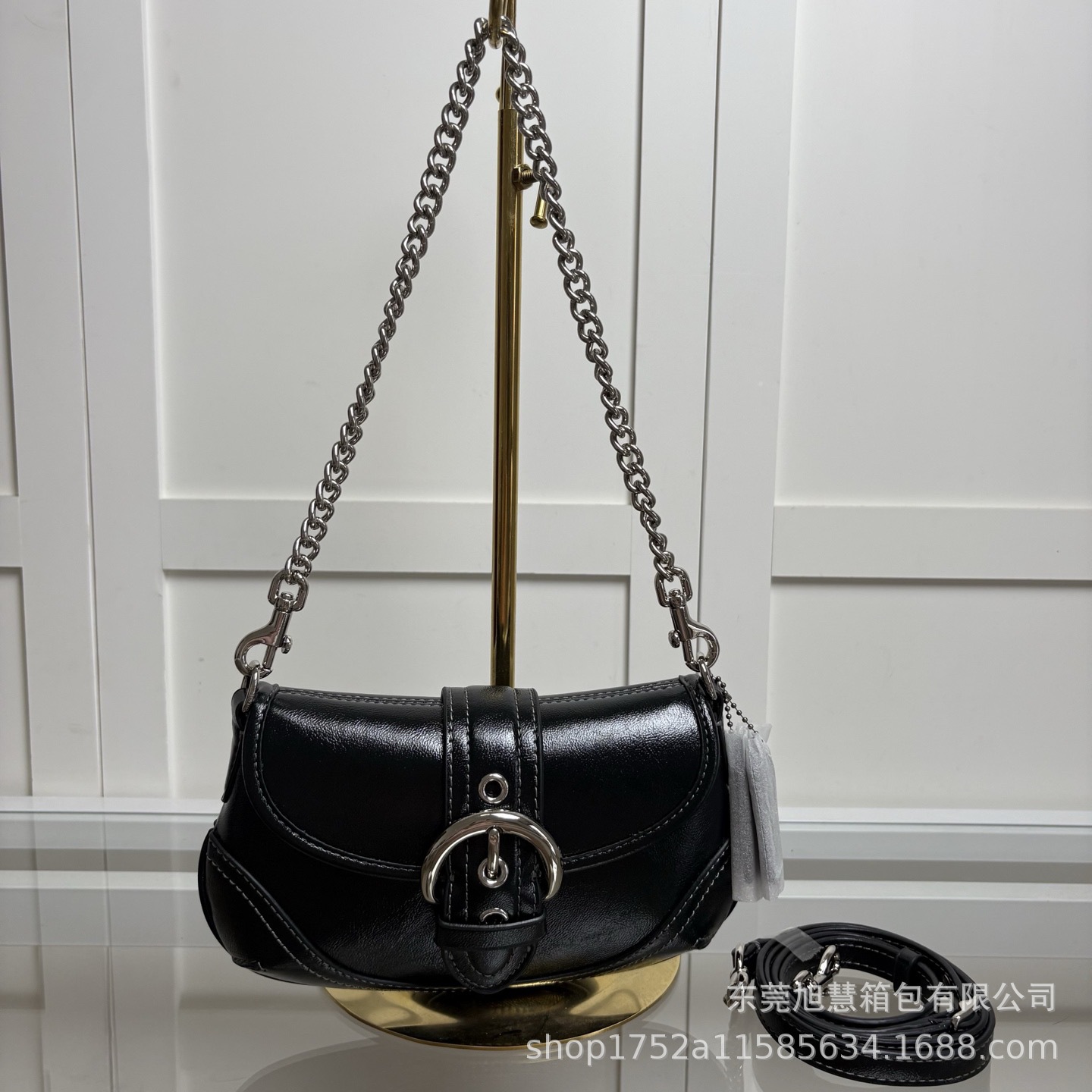 C-Style New Soho Underarm Saddle Bag Handheld Shoulder Pea Bag Genuine Leather Crossbody Vintage Bag For Women - Thumbnail 4