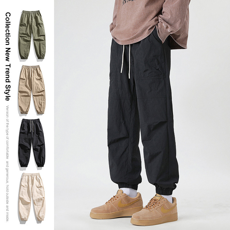 Men's Outdoor Quick-Dry Pants Summer Thin American-Style Straight Cargo Pants Spring and Autumn Hiking Climbing Pants Trendy Brand