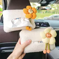 Автомобильные бумажные полотенца и картонная коробка ягненка для автомобиля креативные милые автомобильные бумажные полотенца для хранения автомобиля чехол для поручней