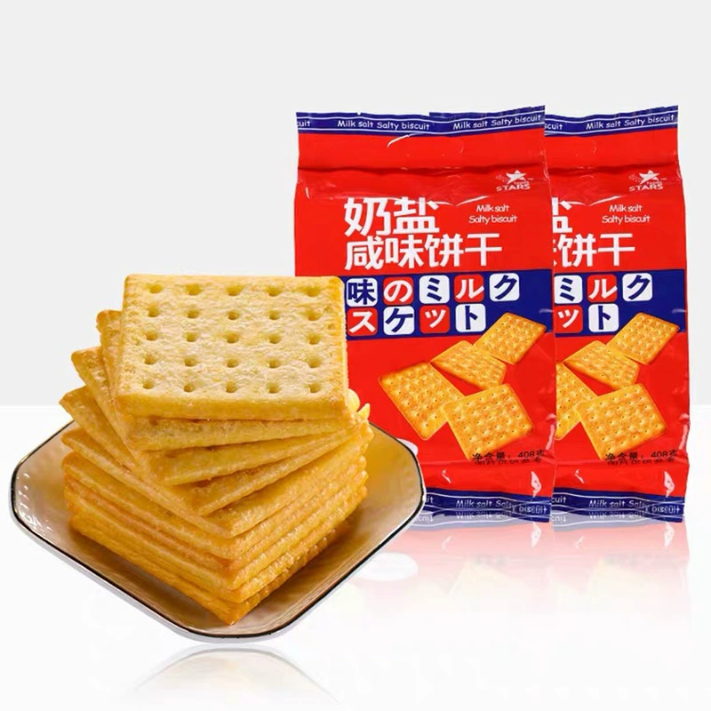 Хонгконг Стар Милк Солт Солтол Сустреc biscuits Солтед Чиз Кейк Старс Содас расчесанные печенья 400 г