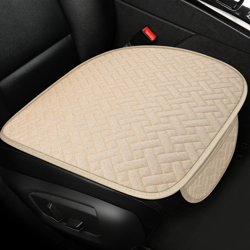 Linen Striped – Universal Seat cushion, seat cover - beige