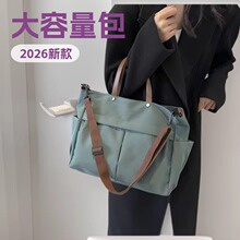 尼龙包包女士单肩包新款时尚托特包大容量斜跨手提流行女包批发包