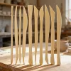 Yellow plastic clay, set, 7 pieces
